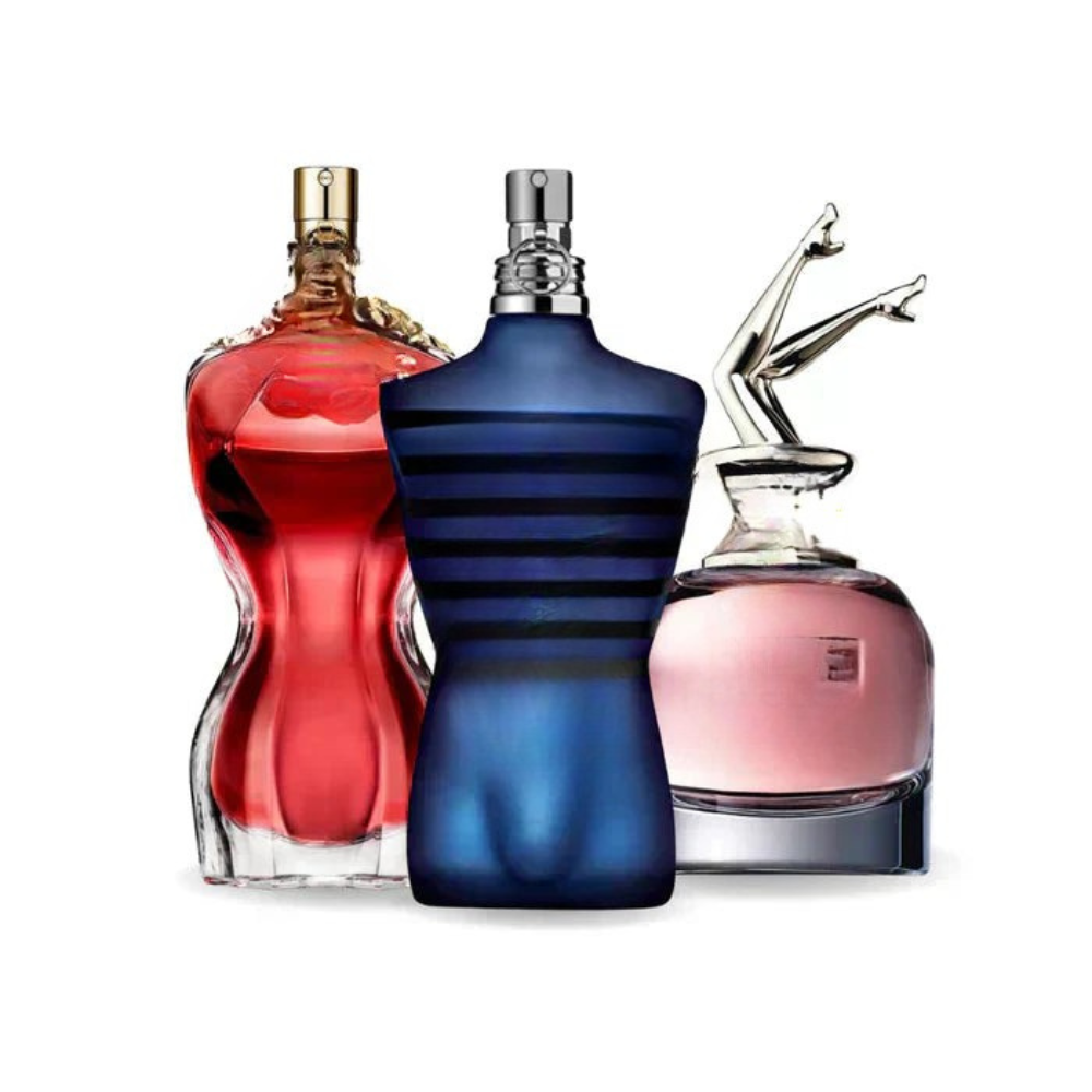 Bundle of 3 Fragrances LA BELLE, ULTRA MALE y Gaultier SCANDAL 100ml